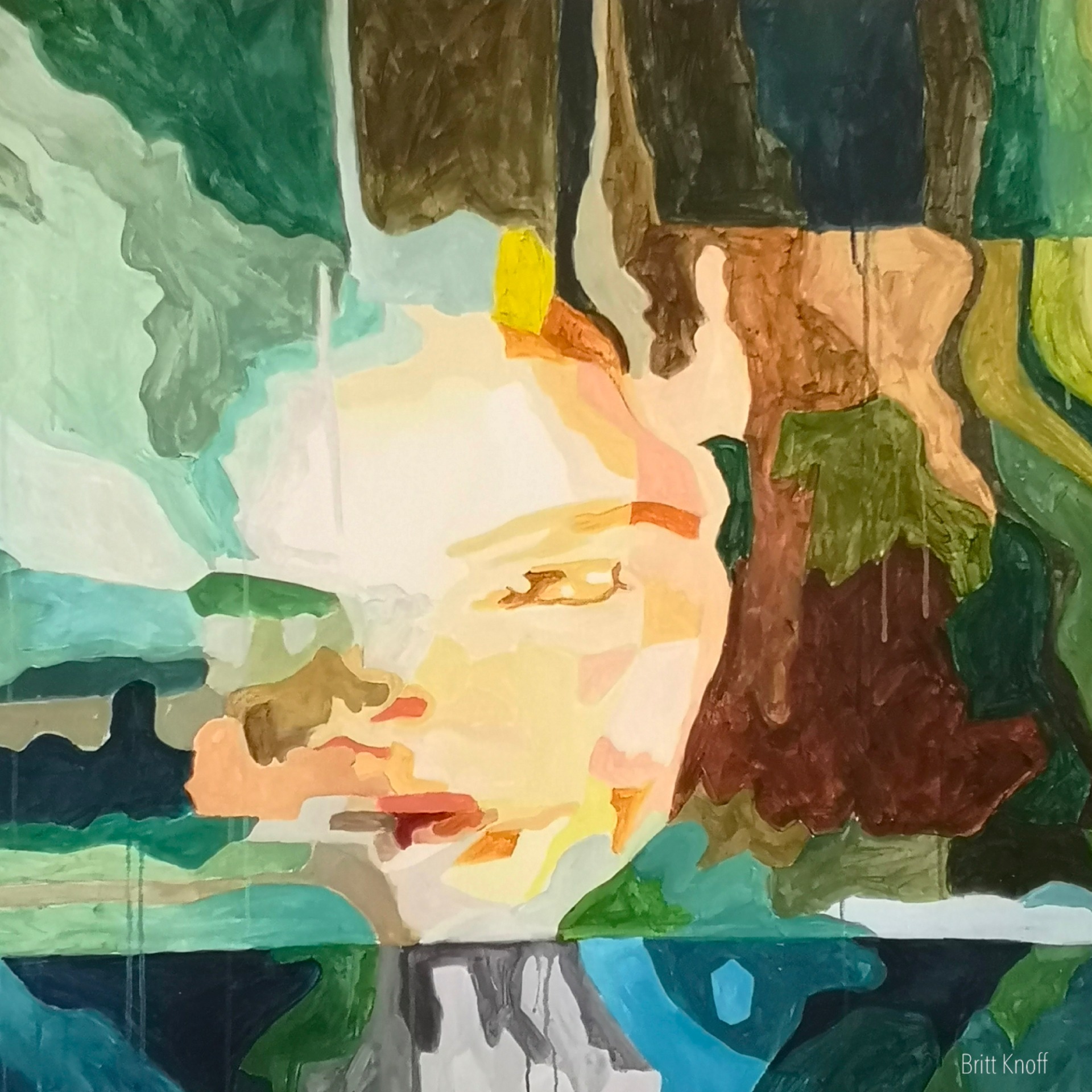 In the moment, 2022, akryl på lerret 80x100cm, SOLGT